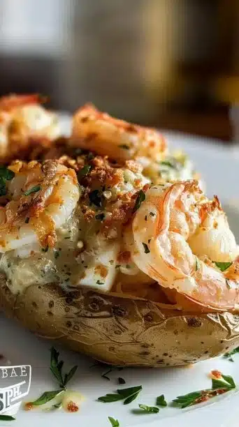Twice Baked Seafood Stuffed Potatoes