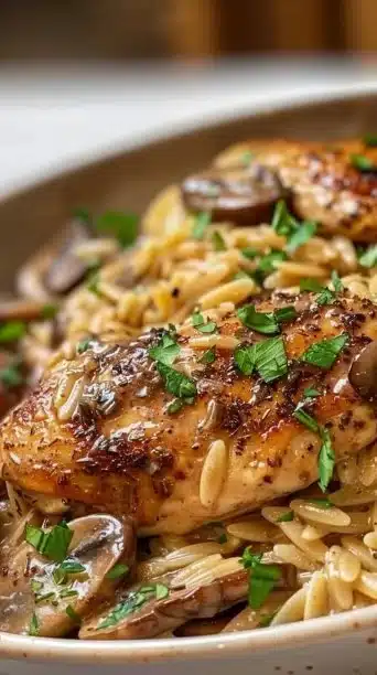 Ultimate Marsala Chicken Orzo: Quick & Flavorful Dinner