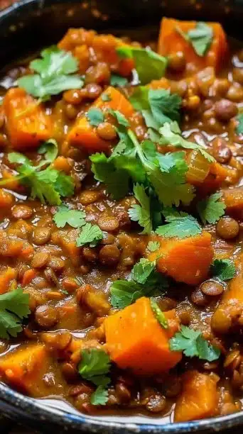 Vegan Crockpot Lentil Curry