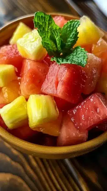 Watermelon Pineapple Salad