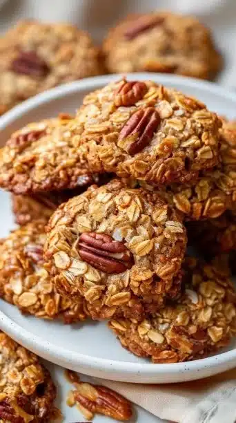 Bakery Style Pecan Pie Oatmeal Cookies