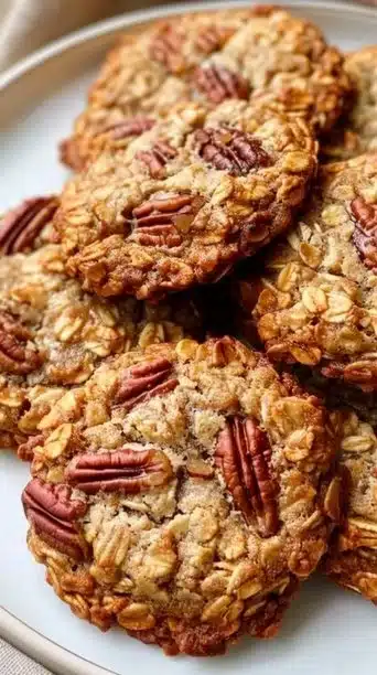 Bakery Style Pecan Pie Oatmeal Cookies