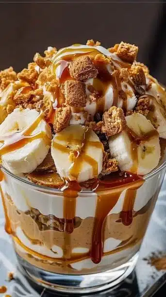 Biscoff Banana Pudding with Caramel