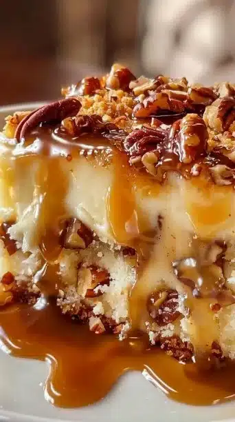 Butter Pecan Praline Poke Cake: A Southern-Style Indulgence