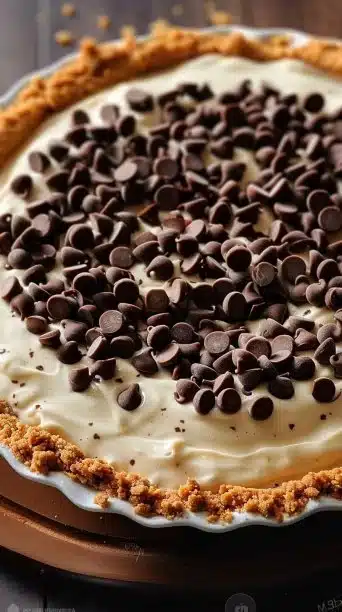 Chocolate Chip Cannoli Pie