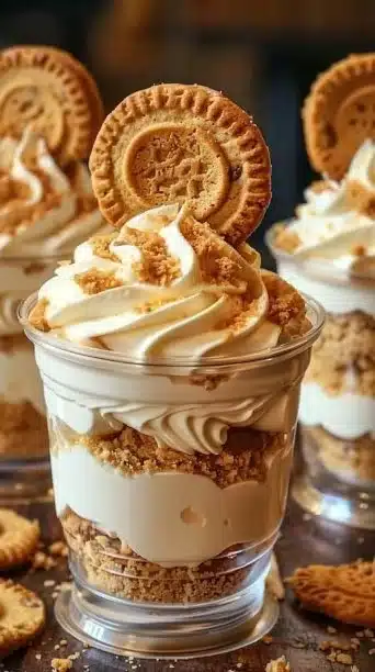 Cookie Butter Cheesecake Cups