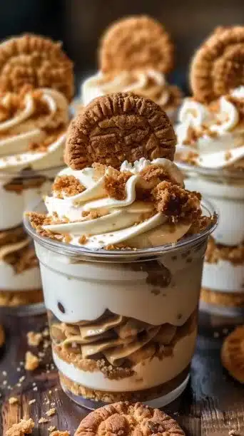 Cookie Butter Cheesecake Cups