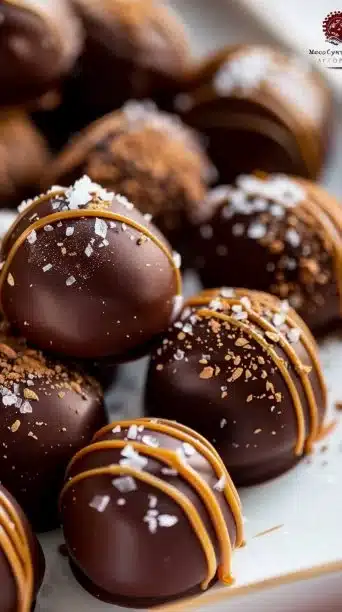 Delicious Salted Caramel Fudge Truffles