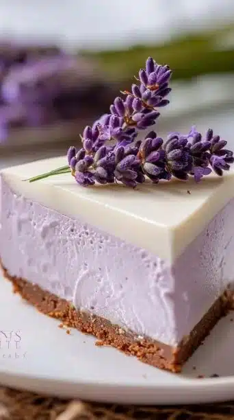 Easy Honey Lavender Cheesecake