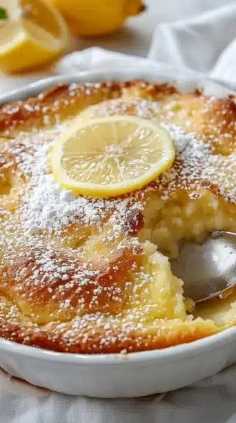 Gourmet Lemon Dessert - Magic Lemon Cobbler