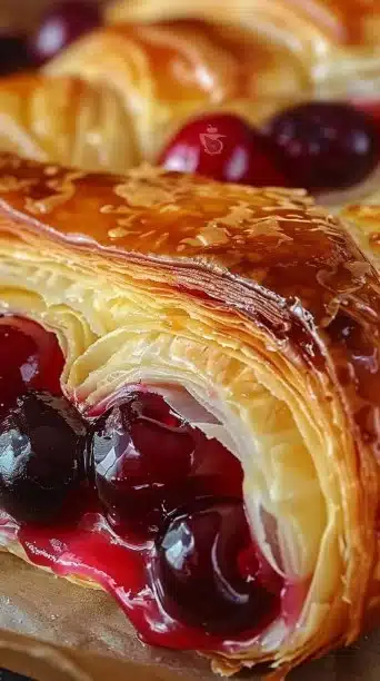 Irresistible Cherry Cheese Danish
