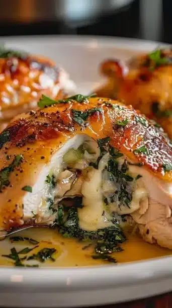 Irresistible Ruth's Chris Stuffed Chicken Copycat