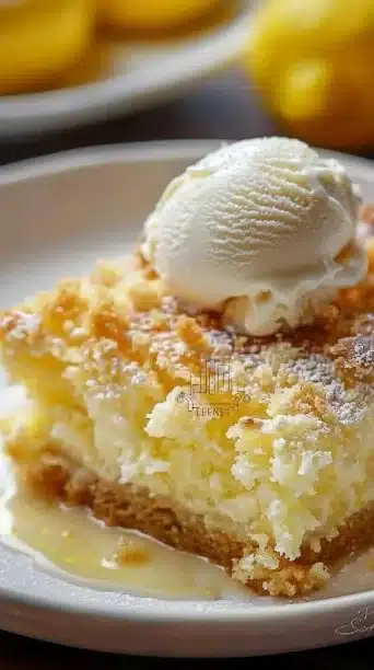 Lemon Cream Cheese Dump Cake