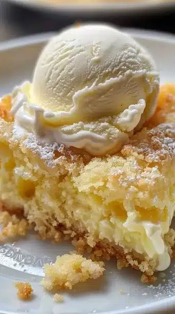 Lemon Cream Cheese Dump Cake