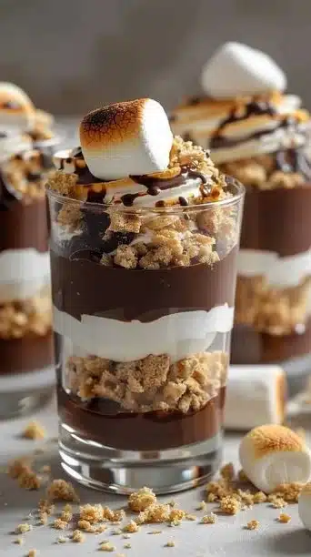 No Bake Smores Parfaits