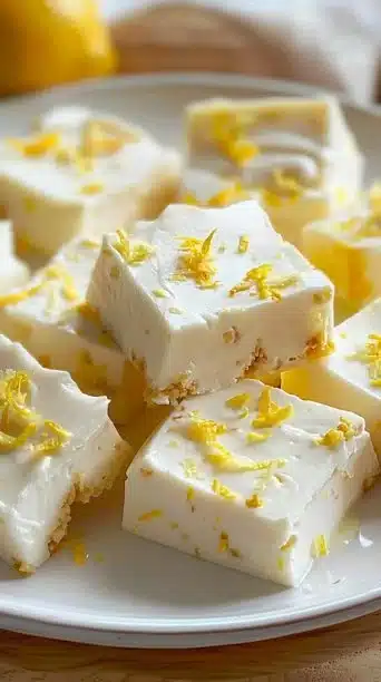 Quick & Easy Lemon Cheesecake Yogurt Bark