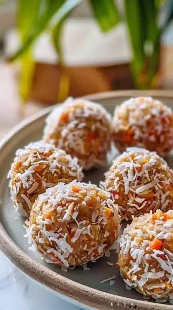 Raw Vegan Carrot Cake Bites