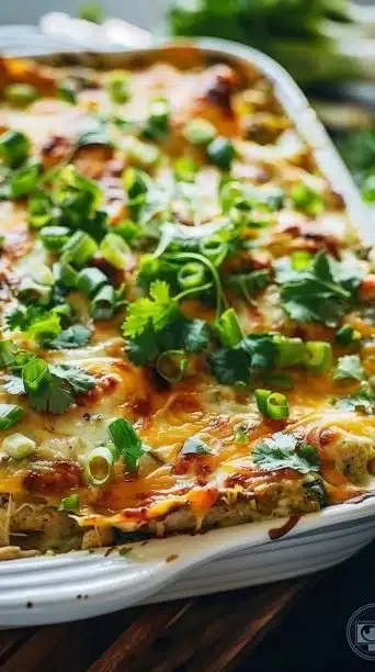 Salsa Verde Chicken Casserole