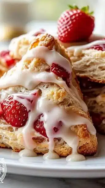 Strawberries and Cream Scones