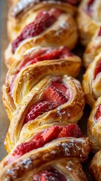 Strawberry Braided Pastry