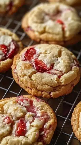 Strawberry Cheesecake Cookies