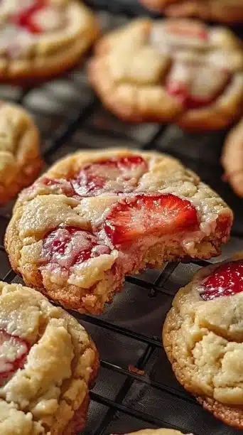 Strawberry Cheesecake Cookies